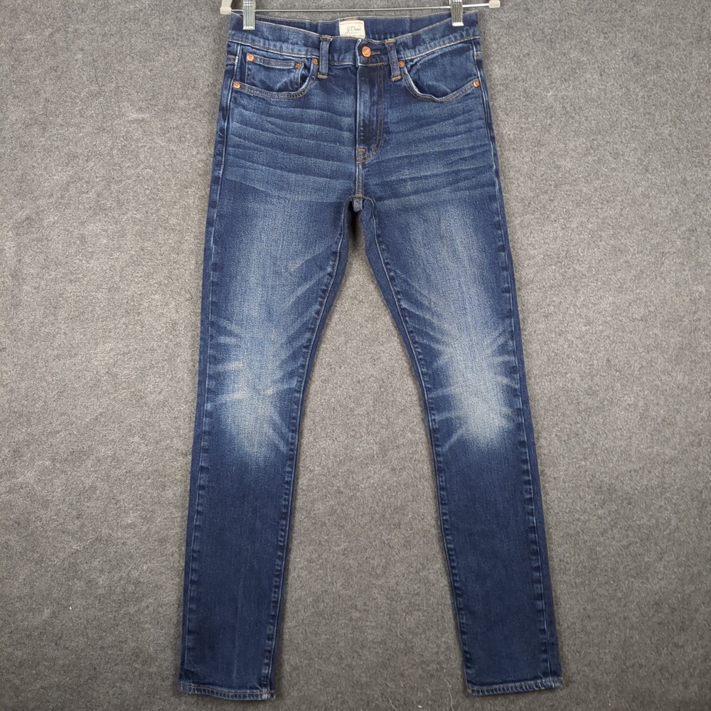 J.Crew 250 Skinny Jeans Mens‎ Medium Wash Blue Denim Slim Fit 30x34 - Picture 2 of 15